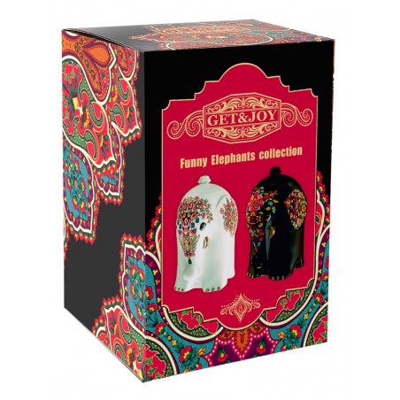 Black tea in a ceramic jar - Black elephant, 50 g