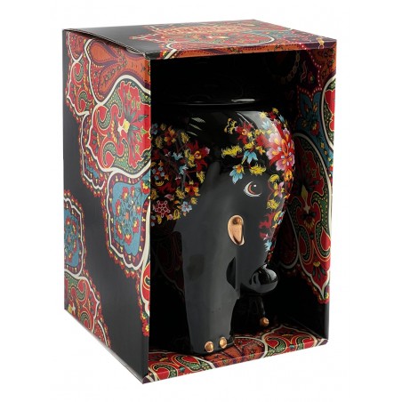 Black tea in a ceramic jar - Black elephant, 50 g