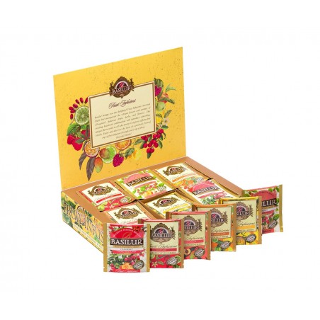 Фруктовый чай ассорти 60 пакетиков, 120г, Basilur Fruit Infusions Vol III (картон.упаковка)