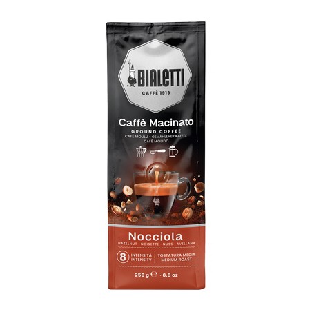 Aromatizēta maltā kafija Bialetti - Caffe Macinato Nocciola Espresso lazdu riekstu 250g