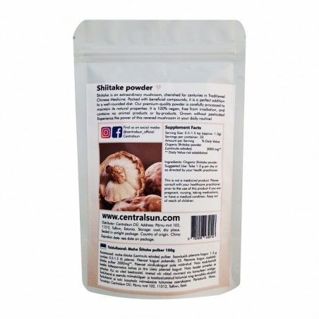 Organic Shiitake Mushroom Powder 100g Centralsun