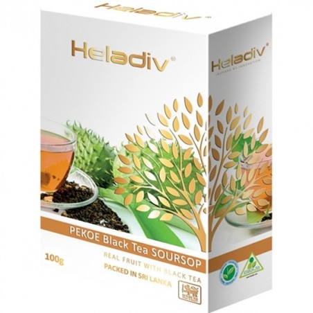Black tea Heladiv Soursop loose 100g carton pack