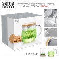 SAMADOYO S026A, Premium Quality Teacup 3in1, 380 ml