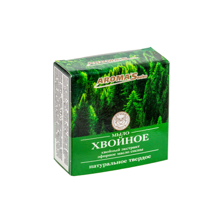 Твердое мыло натуральное Хвойное, 80 г AROMA SAULES