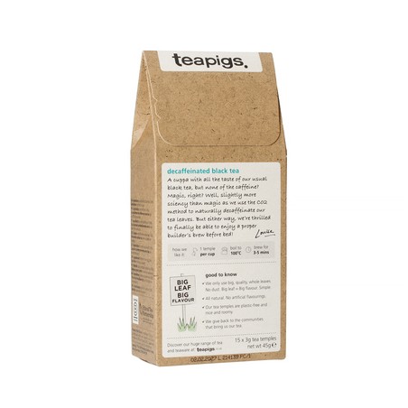 teapigs Decaf English Breakfast 15 Tea Temples