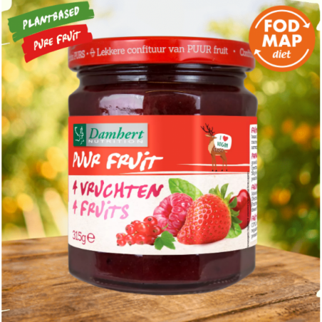 Pure Fruit Jam 4 fruits Damhert, 315g