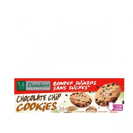 Without Sugars Chocolate Chip Cookies Damhert, 90g