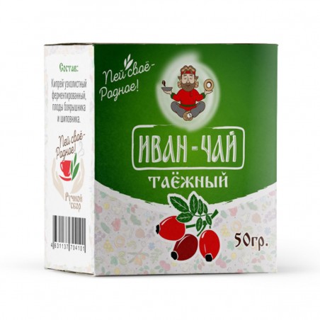 Иван-чай Таежный с шиповником и боярышник 50 г Иван Да Чай