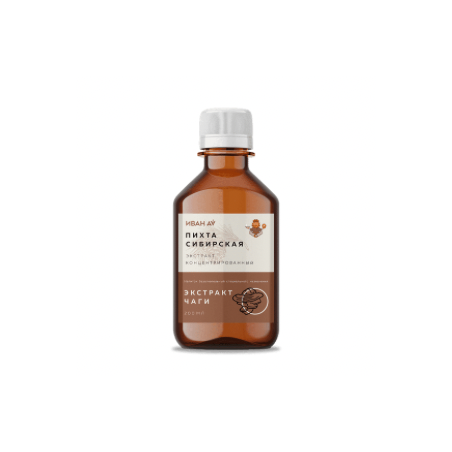 Sibīrijas egles ekstrakta koncentrāts (ar čagas ekstraktu), 200 ml Ivan Da