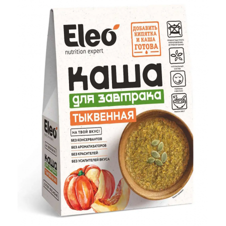 Multigrain breakfast pumpkin porridge Eleo 200 gr (40 g x 5 pcs.) "Dlya Zavtraka Tykvennaya"