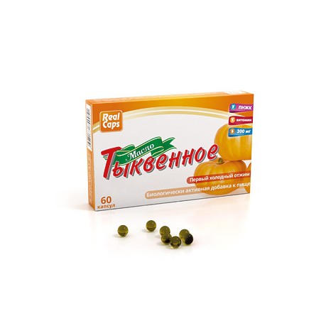 Pumpkin seed oil 60 capsules RealCaps