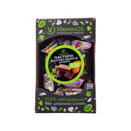 Fruit-Vegetable Pastilles with Sweeteners, Assorted 400g VitaminOS