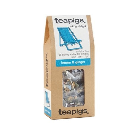 Teapigs Lemon & Ginger tea 15 pyramid Tea Bags (37.5g)