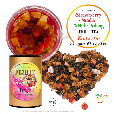 Kлубнично - Bанильный Mолочный улун, PT120 г Fruit Oolong