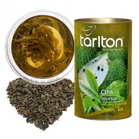 TARLTON Soursop Анона Цейлонский зеленый крупнолистовой чай OPA, 100г