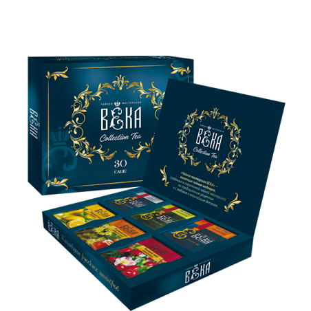 Assorted tea set Krasnodar "Tea workshop VEKA. Collection of Russian masterpieces" 30 packs.
