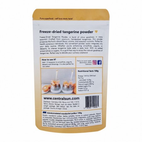 Freeze-dried tangerine powder 100g Centralsun