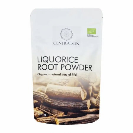 Bioloģiskais lakricas saknes pulveris 100g Centralsun