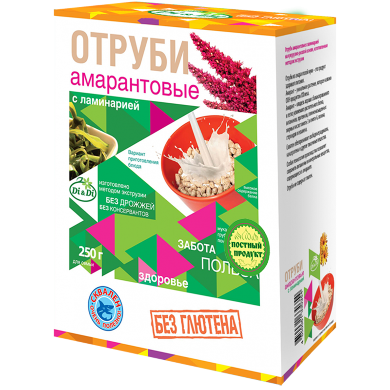 KLIJAS amaranta ar lamināriju 250g bez glutēna KLIJAS amaranta ar lamināriju 250g bez glutēna