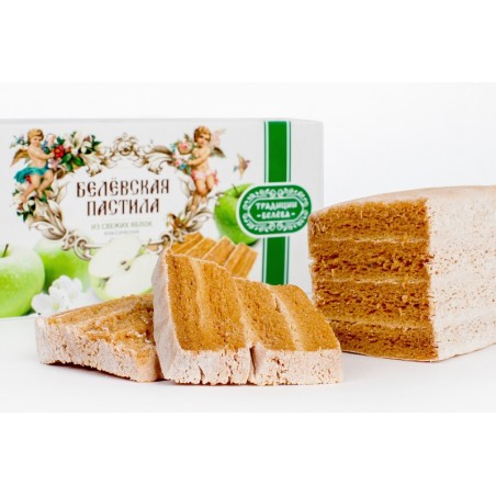 Пастила Белевская из печеных яблок 200г без добавления сахара Tradicii Belyova
