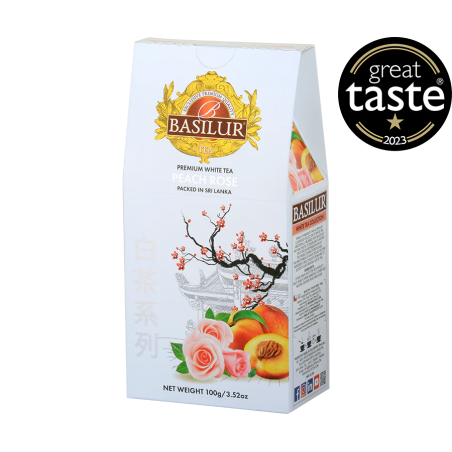 Basilur Baltā tēja Persiks & Rožu ziedi 100g