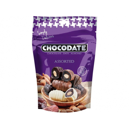 DUBAI Chocodate – финики в шоколаде с миндалем, ассорти, 90 г