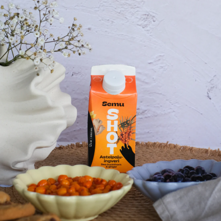 Smiltsērkšķu-ingvera šots, 330 ml Semu