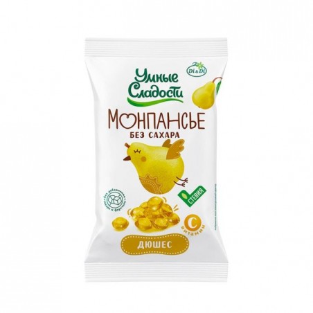 Lollipops Smart Sweets Dushess "Pear with Vitamin C", 55 g Monpasier without added sugar