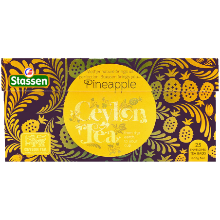 Stassen melna tēja ar ananāsu aromātu 25 tējas maisiņi