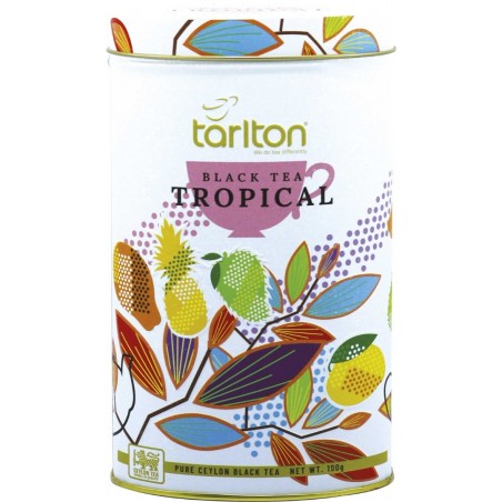 Melnā beramā lapu tēja Tropical, Tarlton, 100g