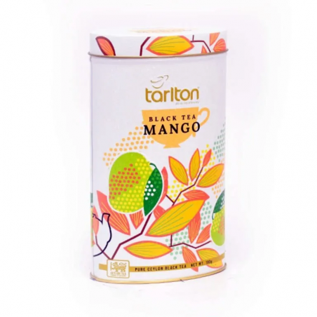 Melnā beramā lapu tēja Mango, Tarlton, 100g