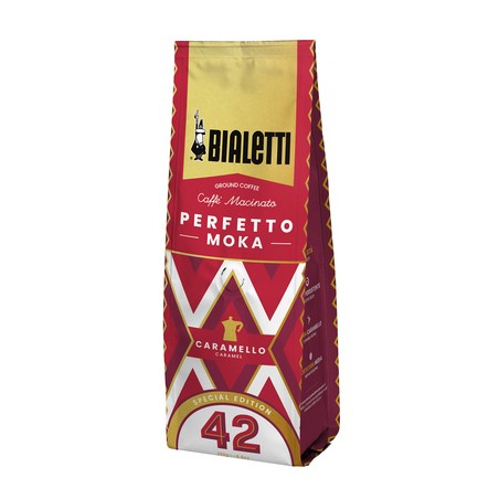 Aromatizēta maltā kafija Bialetti Perfetto Moka Caramello 250g skārda bundža