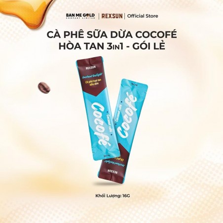 REXSUN Vietnamese Instant Coconut Coffee 160G (16gx10 pcs)