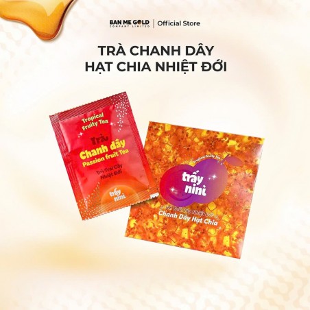 Чай фруктовый растворимый с маракуйей и семенами чиа Ban Me Gold 100 г (10 г x 10 шт.)