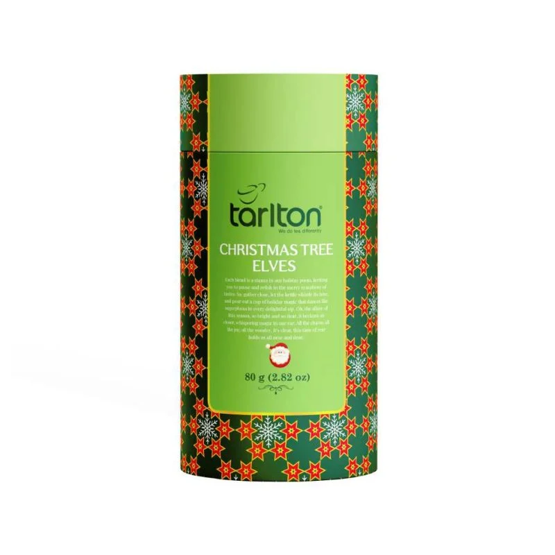 Christmas Tree Elves Soursop Green Tea 80g Tarlton Christmas Tree Elves Soursop Green Tea 80g Tarlton