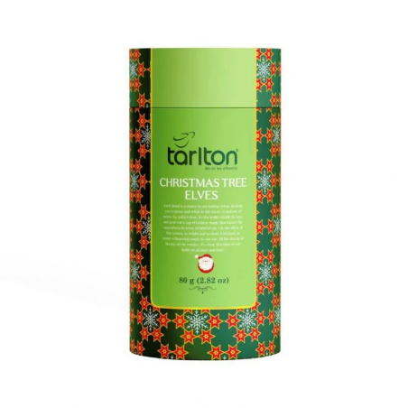 Soursop un papaja zaļā tēja Christmas Tree Elves 80g Tarlton
