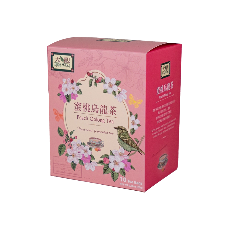 Vulunas tēja ar persiku aromātu JUSTMAKE Peach Oolong Tea 10 paciņas