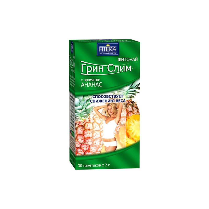 Green Slim herbal tea with Pineapple N30 x 2 g Green Slim herbal tea with Pineapple N30 x 2 g