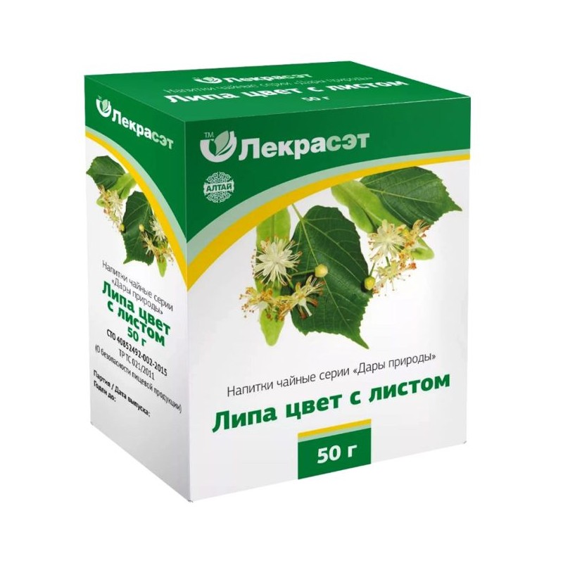 Liepziedi ar lapām 50g (Tilia cordata Mill) LekraSET Liepziedi ar lapām 50g (Tilia cordata Mill) LekraSET