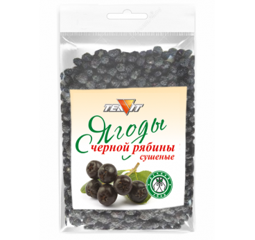 Ягоды черной рябины - аронии - сушеные (цельные) 50г Teavit