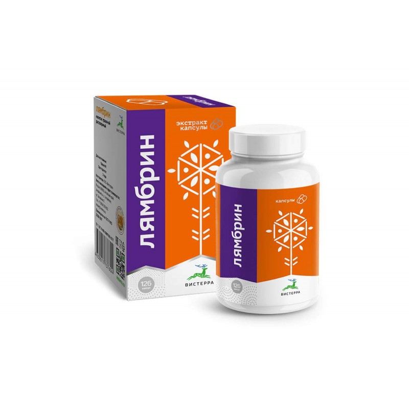 LAMBRIN. Multicomponent mixture of extracts in capsules. 126 capsules. VISTERRA LAMBRIN. Multicomponent mixture of extracts in capsules. 126 capsules. VISTERRA