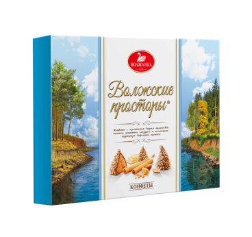 Sweets "Volgskye Prostory" Assortment candies with wafer crumbs, 220 g