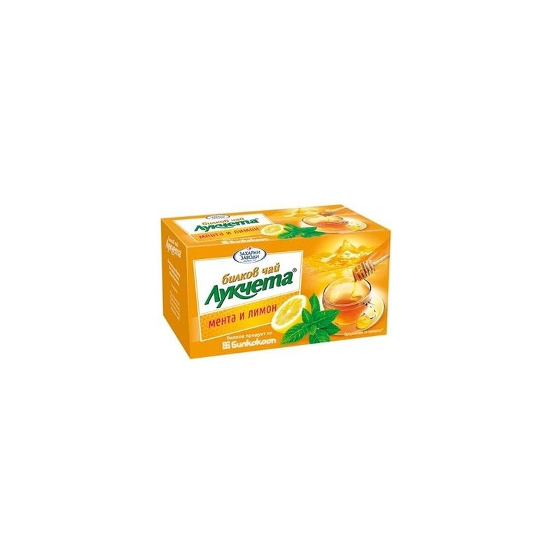 Tea with lemon and mint (24g) 20pcs x 1.2g Lukcheta Tea with lemon and mint (24g) 20pcs x 1.2g Lukcheta