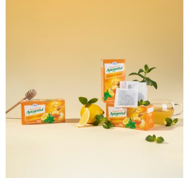 Tēja ar citronu un piparmētru (24g) 20gab. x 1.2g Lukcheta