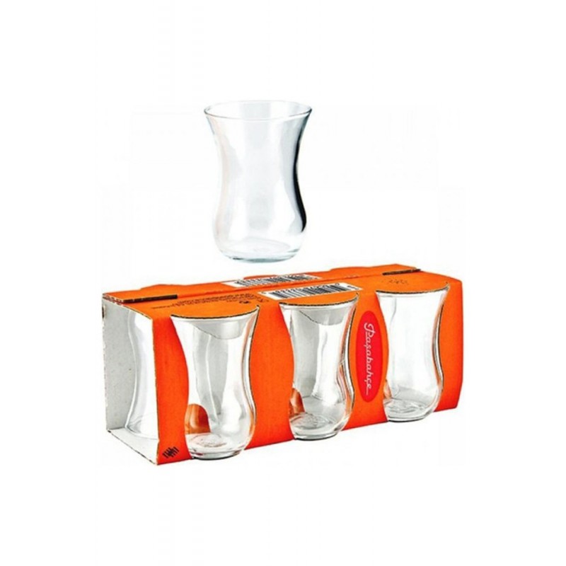 Turkish tea set glass cups 6pcs