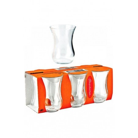 Turkish tea set glass cups 6pcs