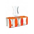 Turkish tea set glass cups 6pcs