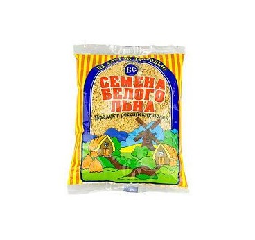 White flax seeds 200g "COMPASS OF HEALTH"