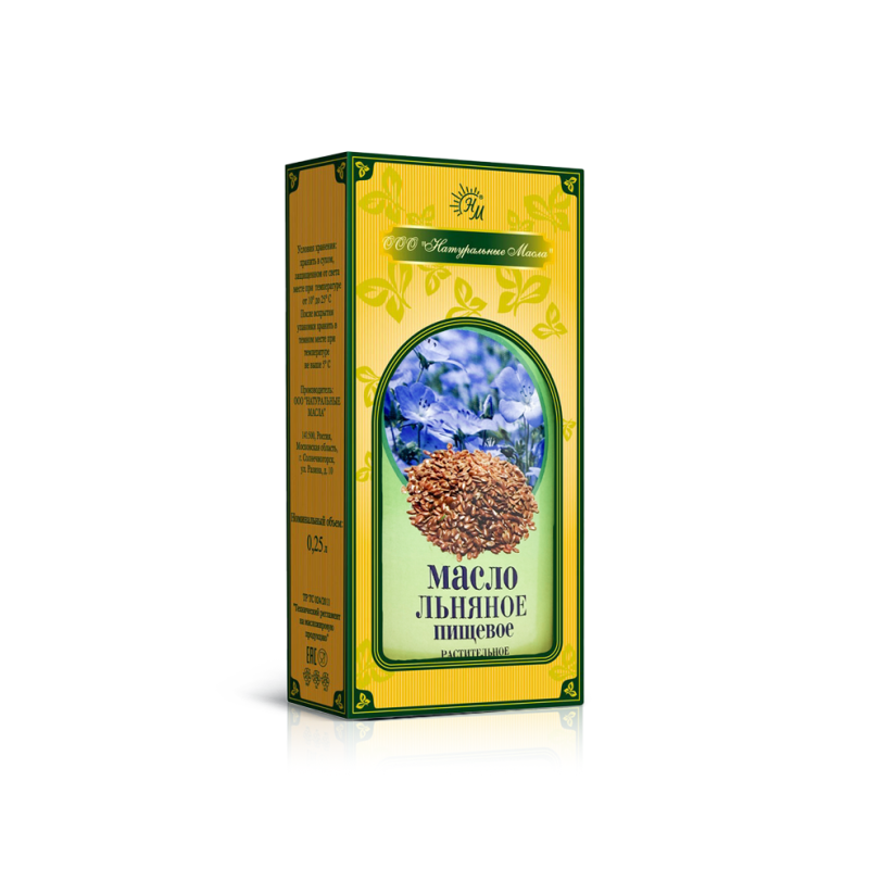Flaxseed oil, unrefined, 250 ml in a box Naturalnie Masla Flaxseed oil, unrefined, 250 ml in a box Naturalnie Masla