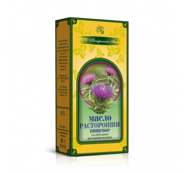 Milk thistle oil, edible, unrefined, 250 ml in a box Naturalnie Masla